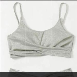 SHEIN silver glitter bikini